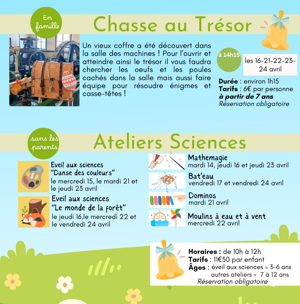 prog ateliers et chasse au tresor